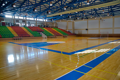 The impressive Frigiliana sports centre. The very well equipped multi-sports centre.
