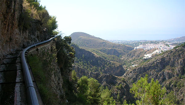 Remains of an ancient water transport network.