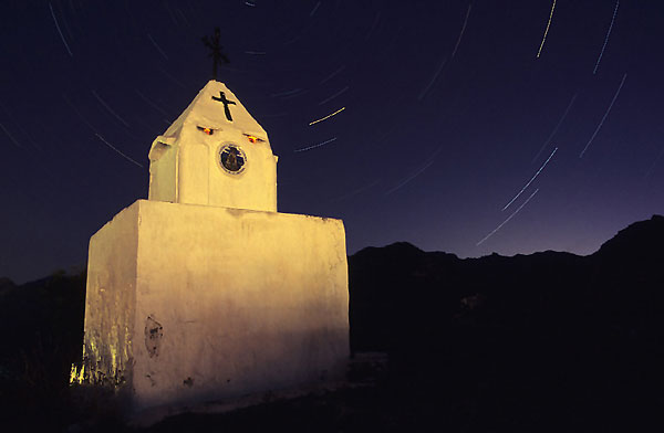 The sanctuary of the Pinto Cross The sanctuary of Pinto Cross which is on a designated walking route between Frigiliana and Nerja.
