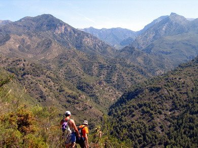 The trail of the Pinto Cross The sanctuary of Pinto Cross which is on a designated walking route between Frigiliana and Nerja.