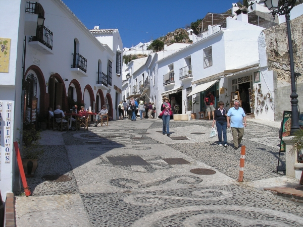 The narrowing entrance to the old village is an historc point of interest.