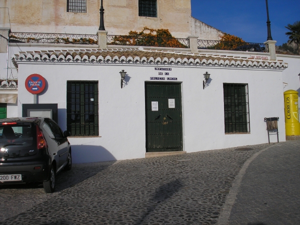 The village police station.